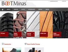 Tablet Screenshot of bootminas.com.br